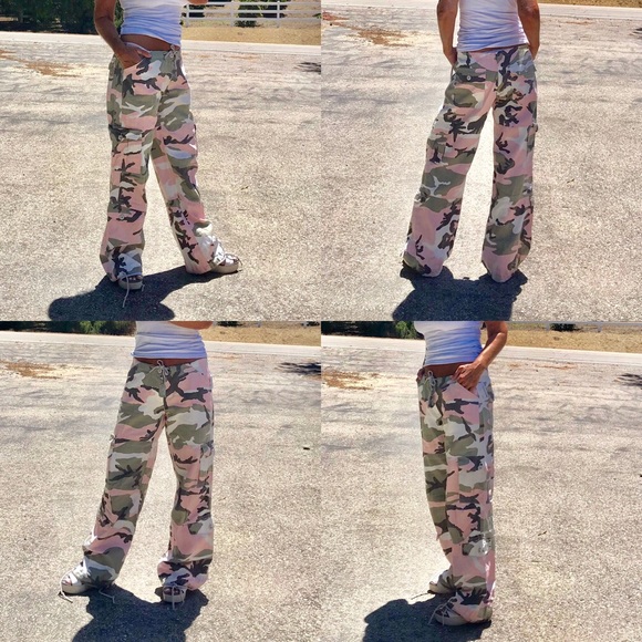Rothco | Pants & Jumpsuits | Rothco Pinkgreen Womens Paratrooper Camo ...